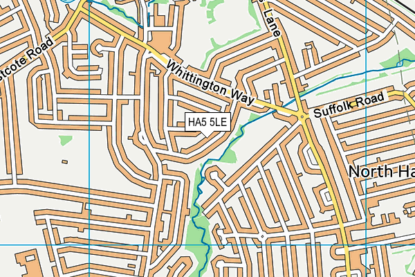HA5 5LE map - OS VectorMap District (Ordnance Survey)
