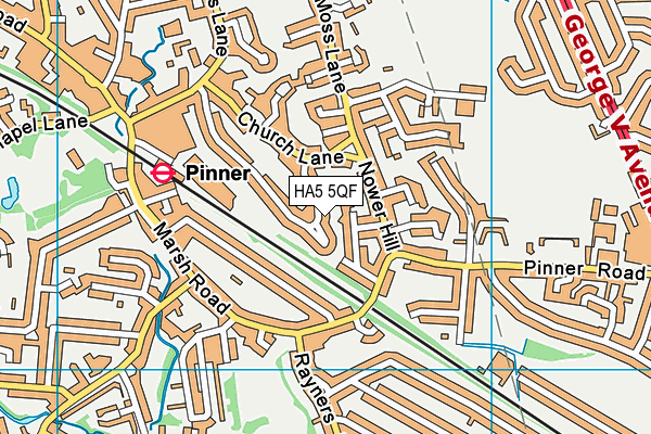 Map of PINNERHOUSE LIMITED at district scale