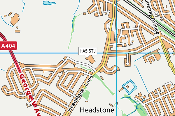 HA5 5TJ map - OS VectorMap District (Ordnance Survey)