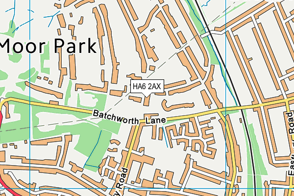 Map of BEVERLEY BARBICAN LTD at district scale