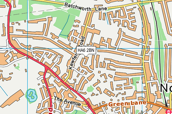 Map of ELMSDENE MEWS LIMITED at district scale