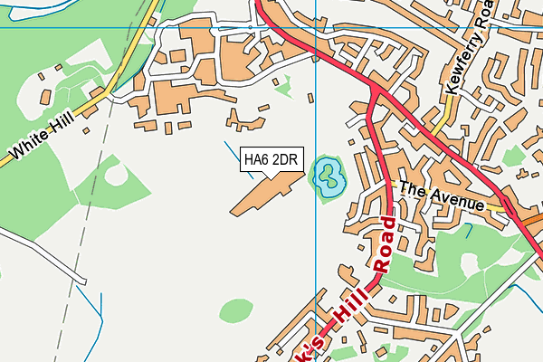 HA6 2DR map - OS VectorMap District (Ordnance Survey)