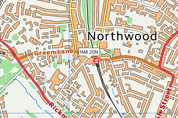 HA6 2GN map - OS VectorMap District (Ordnance Survey)