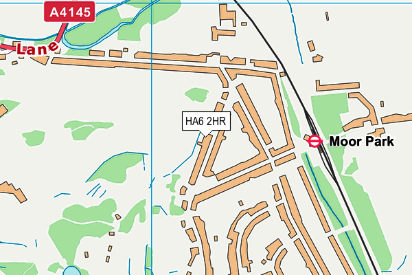 HA6 2HR map - OS VectorMap District (Ordnance Survey)