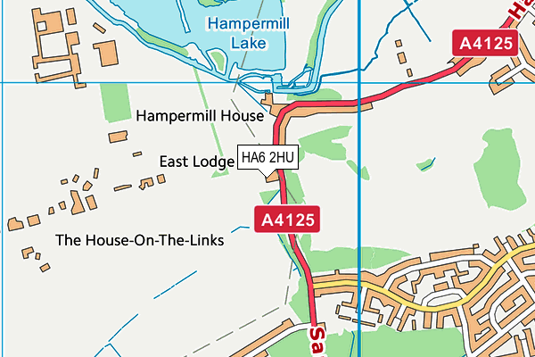 HA6 2HU map - OS VectorMap District (Ordnance Survey)