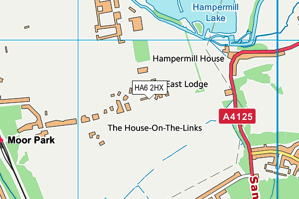 HA6 2HX map - OS VectorMap District (Ordnance Survey)