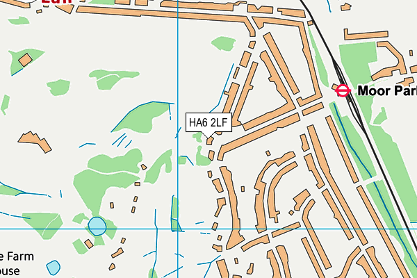 HA6 2LF map - OS VectorMap District (Ordnance Survey)