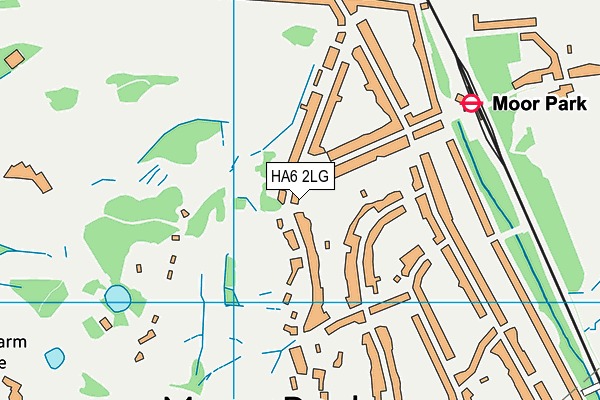 HA6 2LG map - OS VectorMap District (Ordnance Survey)
