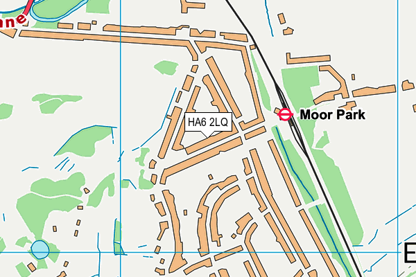 HA6 2LQ map - OS VectorMap District (Ordnance Survey)