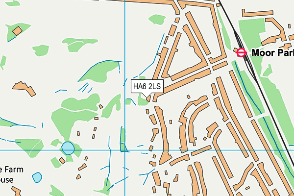 HA6 2LS map - OS VectorMap District (Ordnance Survey)