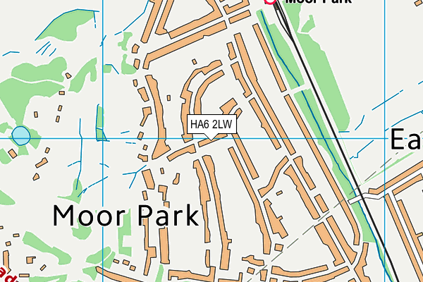 HA6 2LW map - OS VectorMap District (Ordnance Survey)