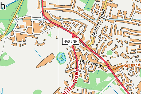 HA6 2NR map - OS VectorMap District (Ordnance Survey)