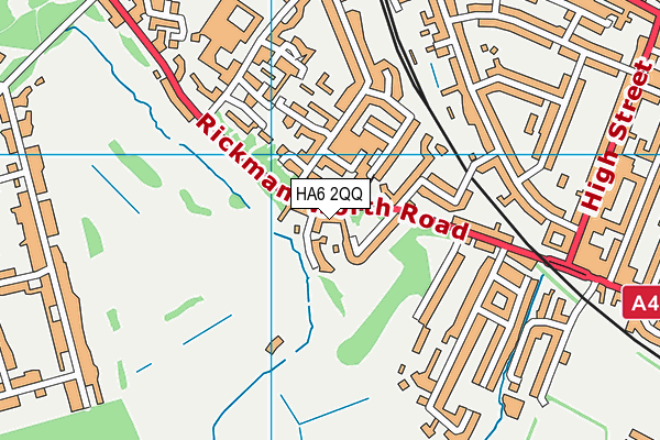 HA6 2QQ map - OS VectorMap District (Ordnance Survey)