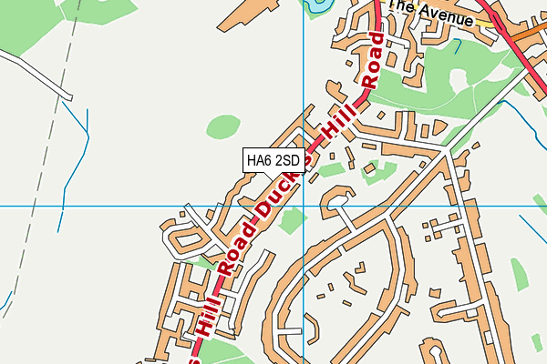 HA6 2SD map - OS VectorMap District (Ordnance Survey)