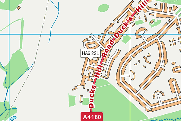 HA6 2SL map - OS VectorMap District (Ordnance Survey)