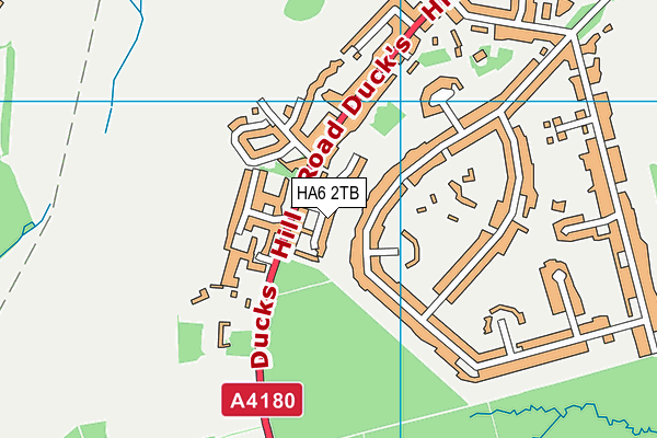 HA6 2TB map - OS VectorMap District (Ordnance Survey)