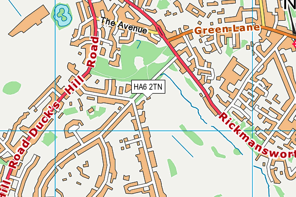 HA6 2TN map - OS VectorMap District (Ordnance Survey)