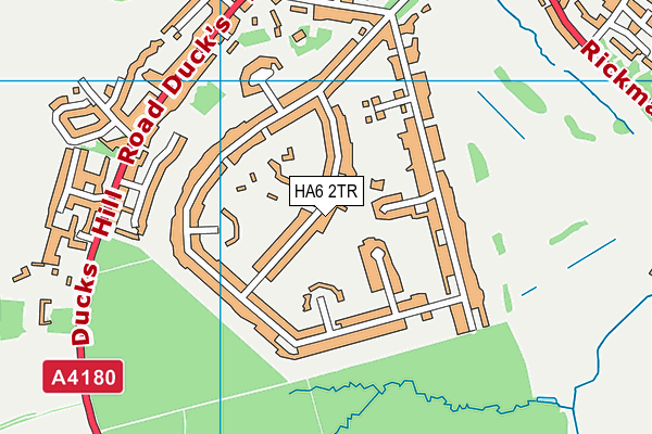HA6 2TR map - OS VectorMap District (Ordnance Survey)