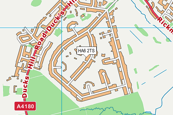 HA6 2TS map - OS VectorMap District (Ordnance Survey)