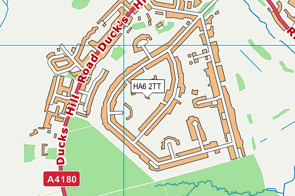 HA6 2TT map - OS VectorMap District (Ordnance Survey)