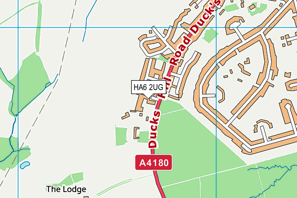 HA6 2UG map - OS VectorMap District (Ordnance Survey)