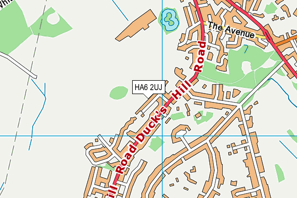 HA6 2UJ map - OS VectorMap District (Ordnance Survey)