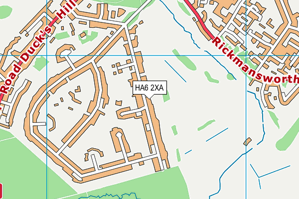 HA6 2XA map - OS VectorMap District (Ordnance Survey)
