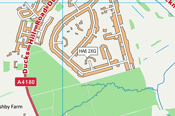 HA6 2XG map - OS VectorMap District (Ordnance Survey)