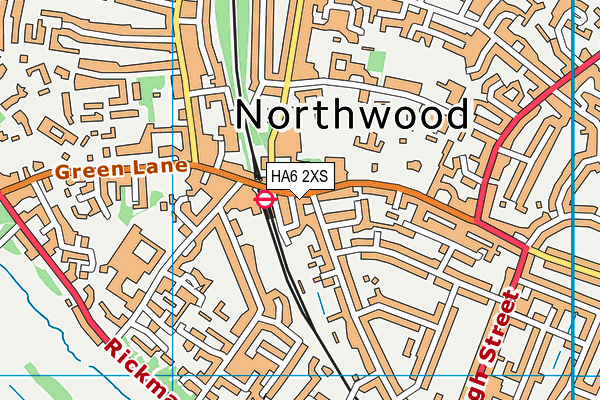 HA6 2XS map - OS VectorMap District (Ordnance Survey)