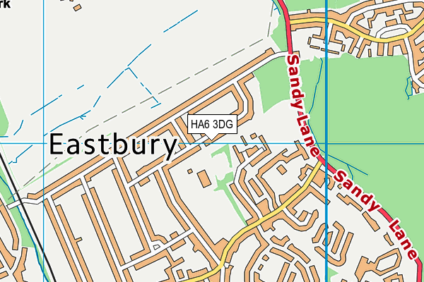 Eastbury Farm Primary School map (HA6 3DG) - OS VectorMap District (Ordnance Survey)