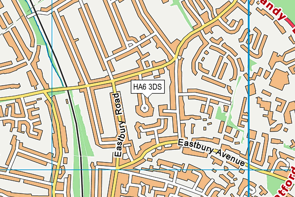HA6 3DS map - OS VectorMap District (Ordnance Survey)