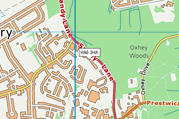 HA6 3HA map - OS VectorMap District (Ordnance Survey)