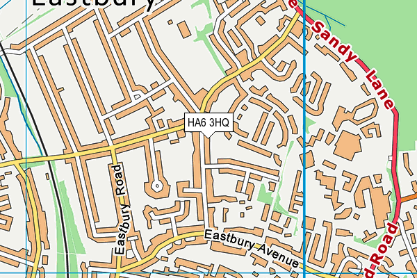 HA6 3HQ map - OS VectorMap District (Ordnance Survey)