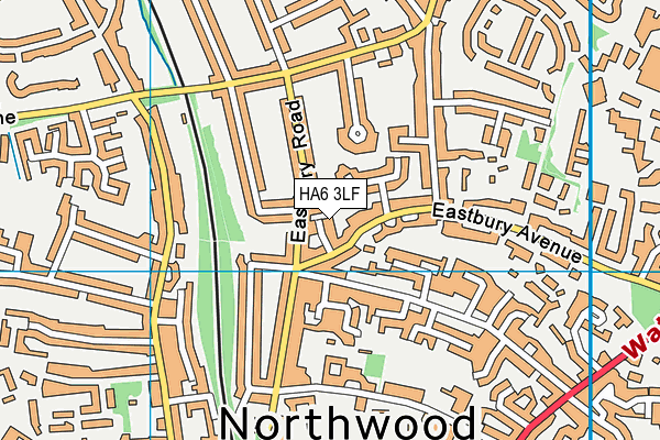 HA6 3LF map - OS VectorMap District (Ordnance Survey)