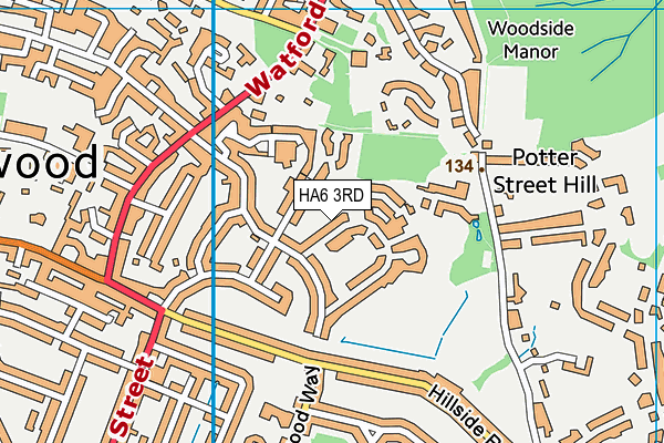 HA6 3RD map - OS VectorMap District (Ordnance Survey)