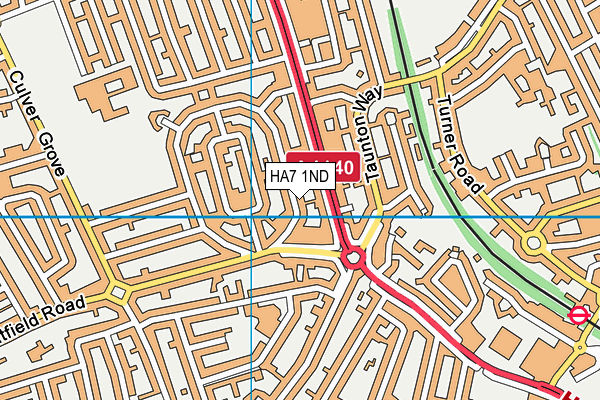 HA7 1ND map - OS VectorMap District (Ordnance Survey)