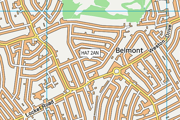 HA7 2AN map - OS VectorMap District (Ordnance Survey)
