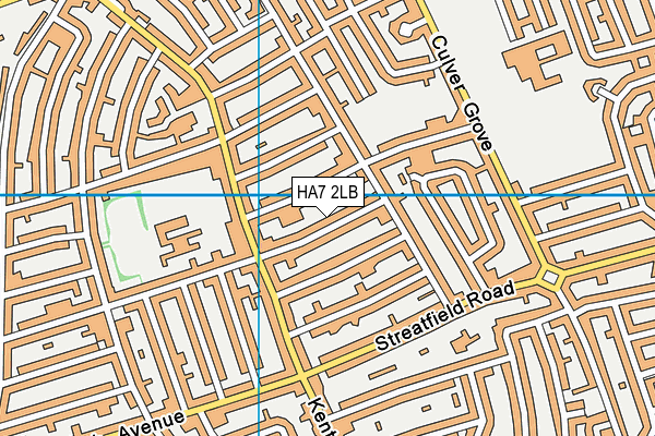 HA7 2LB map - OS VectorMap District (Ordnance Survey)