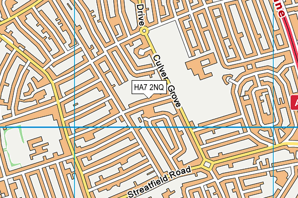 HA7 2NQ map - OS VectorMap District (Ordnance Survey)