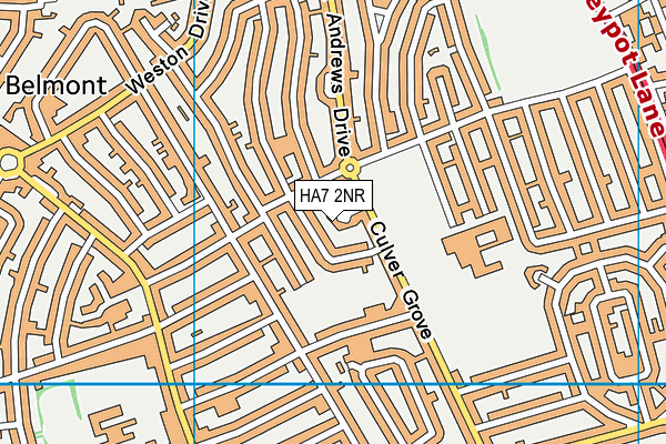 HA7 2NR map - OS VectorMap District (Ordnance Survey)
