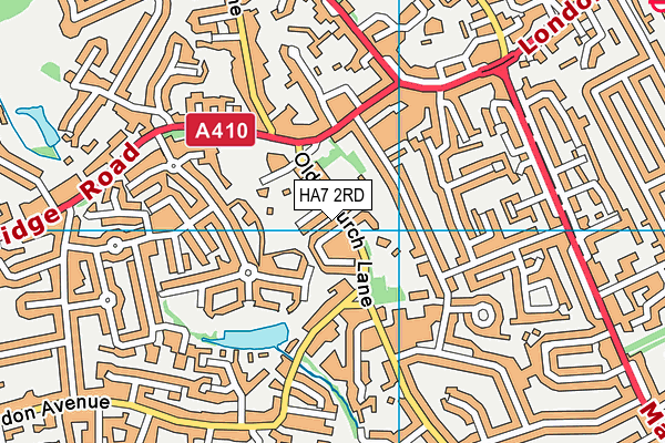 HA7 2RD map - OS VectorMap District (Ordnance Survey)