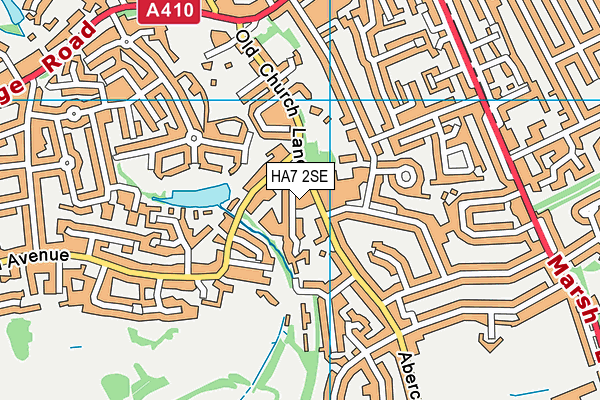 HA7 2SE map - OS VectorMap District (Ordnance Survey)