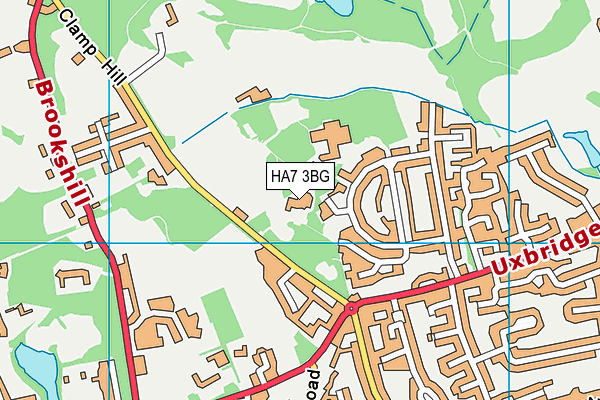 HA7 3BG map - OS VectorMap District (Ordnance Survey)