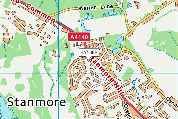 HA7 3ER map - OS VectorMap District (Ordnance Survey)