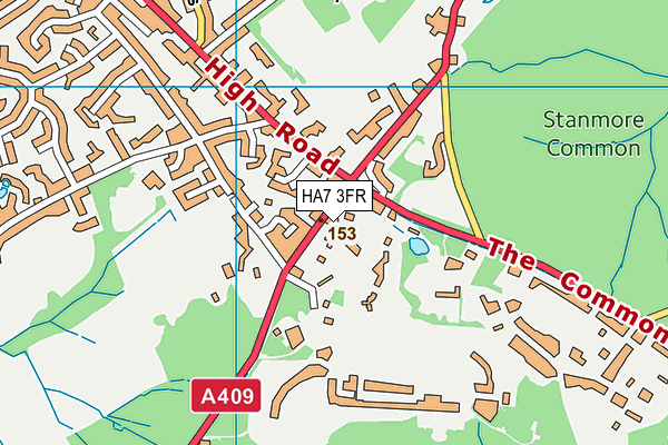 HA7 3FR map - OS VectorMap District (Ordnance Survey)
