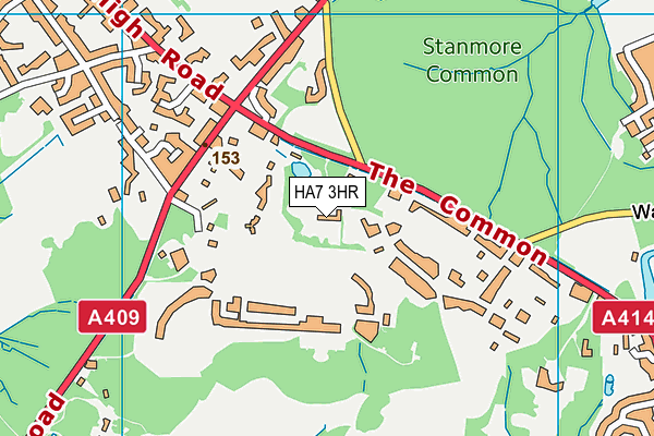 HA7 3HR map - OS VectorMap District (Ordnance Survey)