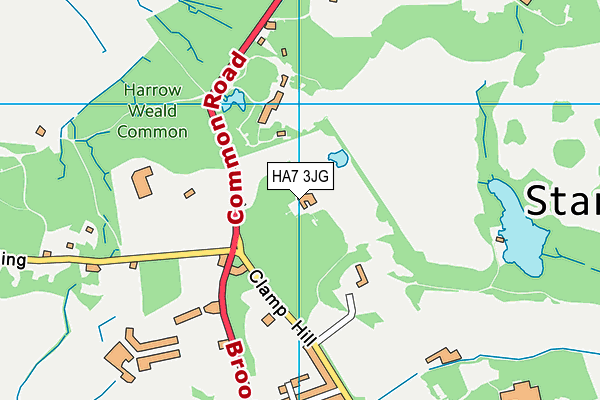 HA7 3JG map - OS VectorMap District (Ordnance Survey)