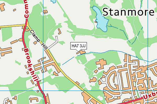 HA7 3JJ map - OS VectorMap District (Ordnance Survey)