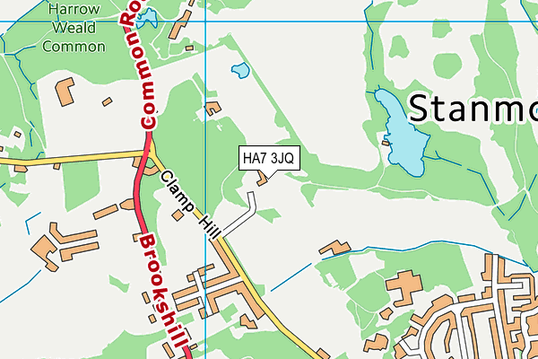 HA7 3JQ map - OS VectorMap District (Ordnance Survey)