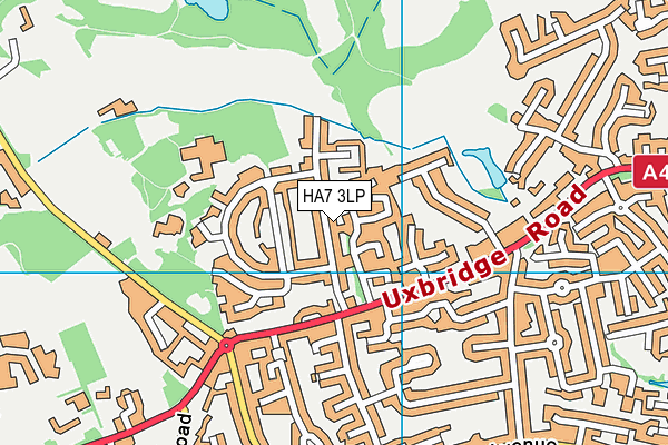 HA7 3LP map - OS VectorMap District (Ordnance Survey)